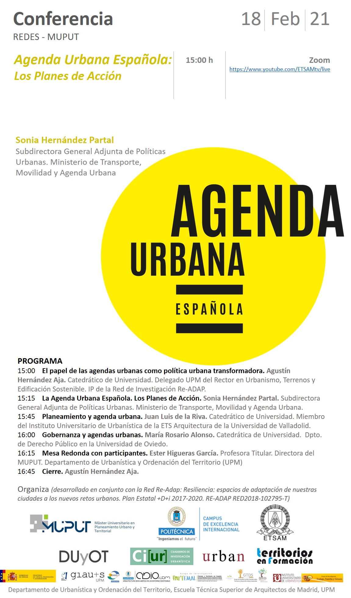 agenda urbana sonia hernandez partal