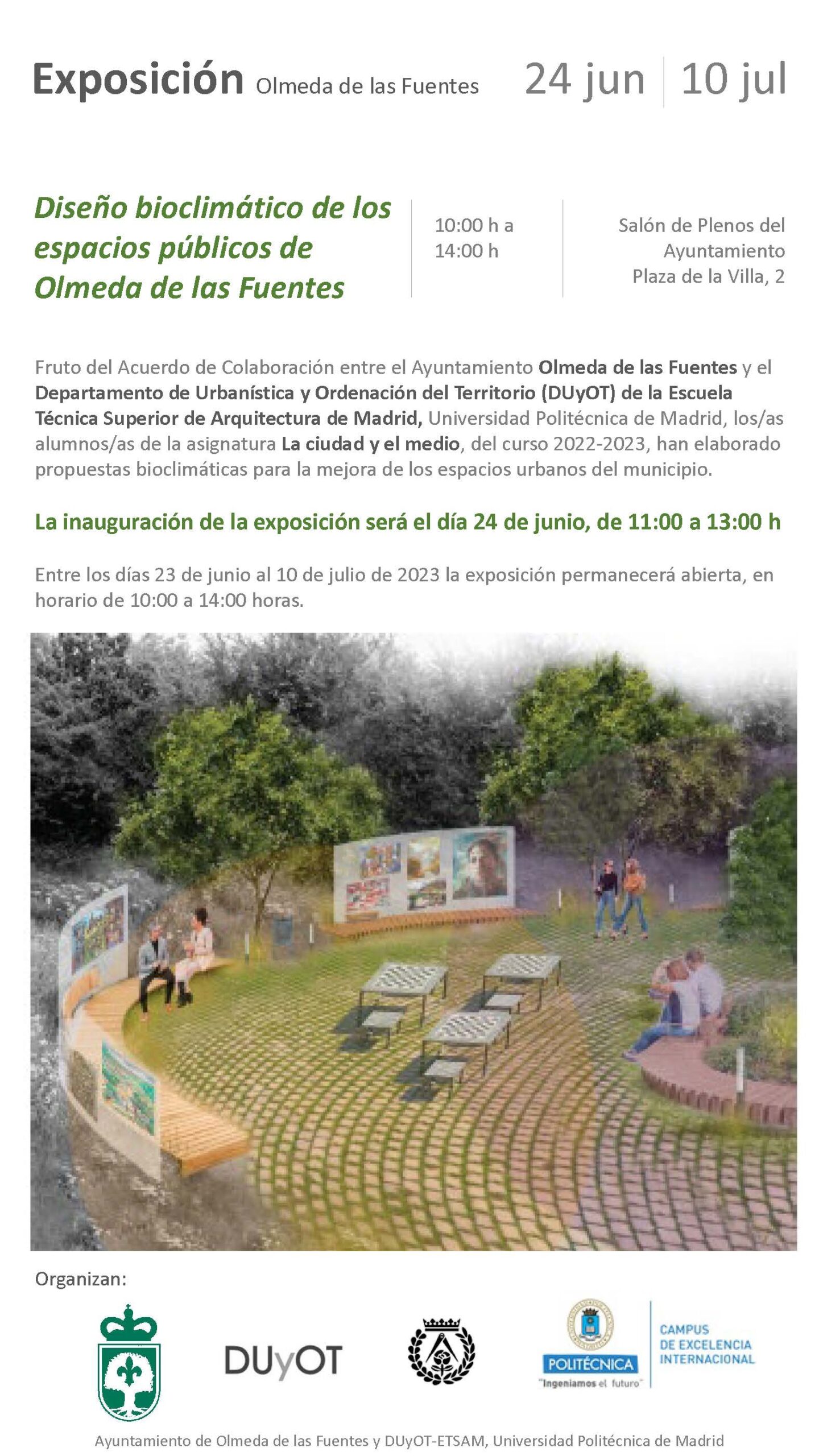 EXPOSICIÓN DE LA CIUDAD Y EL MEDIO EN OLMEDA DE LAS FUENTES